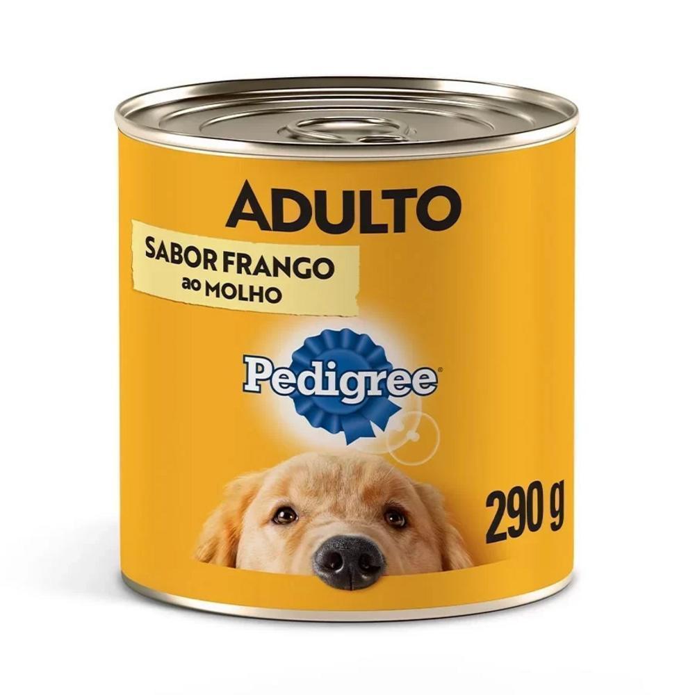 Ração Úmida Pedigree Lata Frango Ao Molho para Cães Adultos 290G