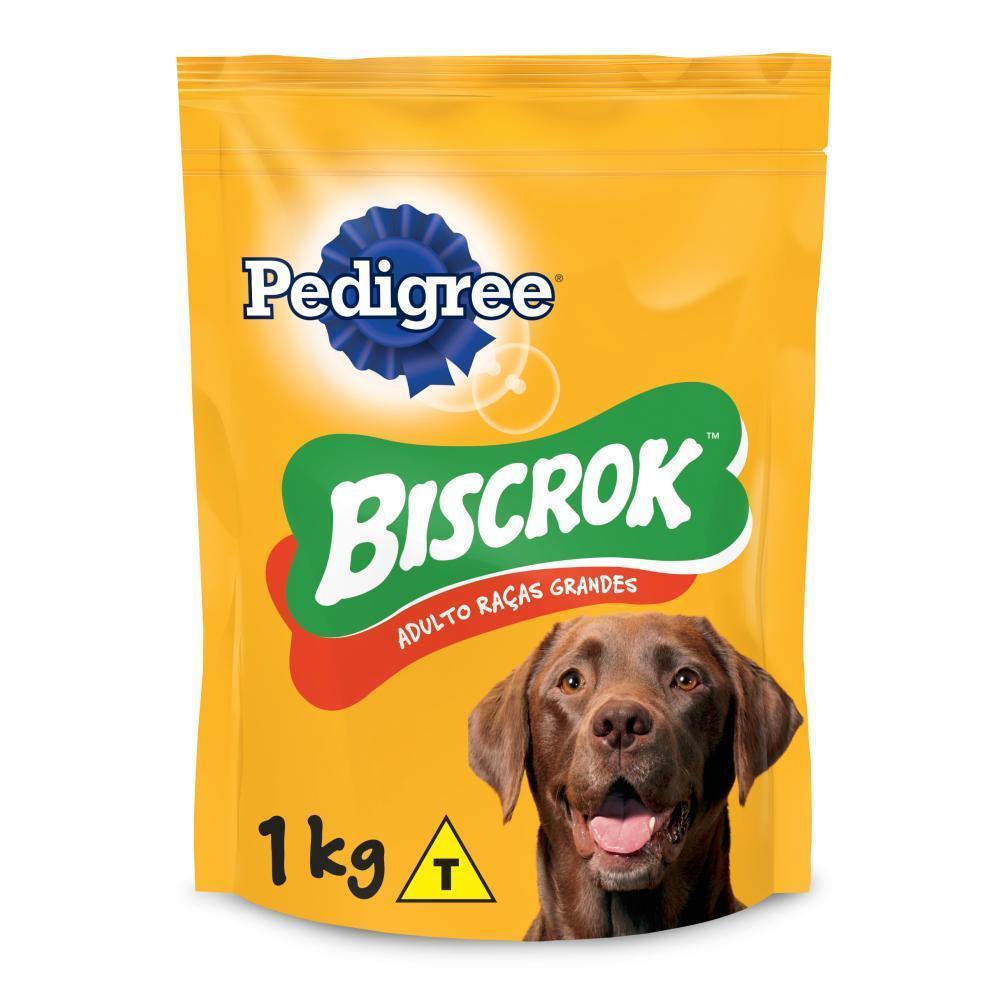 Biscoito Pedigree Biscrok Para Cães Adultos Raças Grandes 1 kg