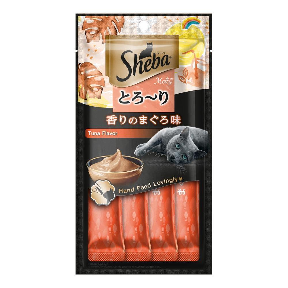 Petisco Sheba Cremoso Sabor Atum Gatos Adultos 4 Uni
