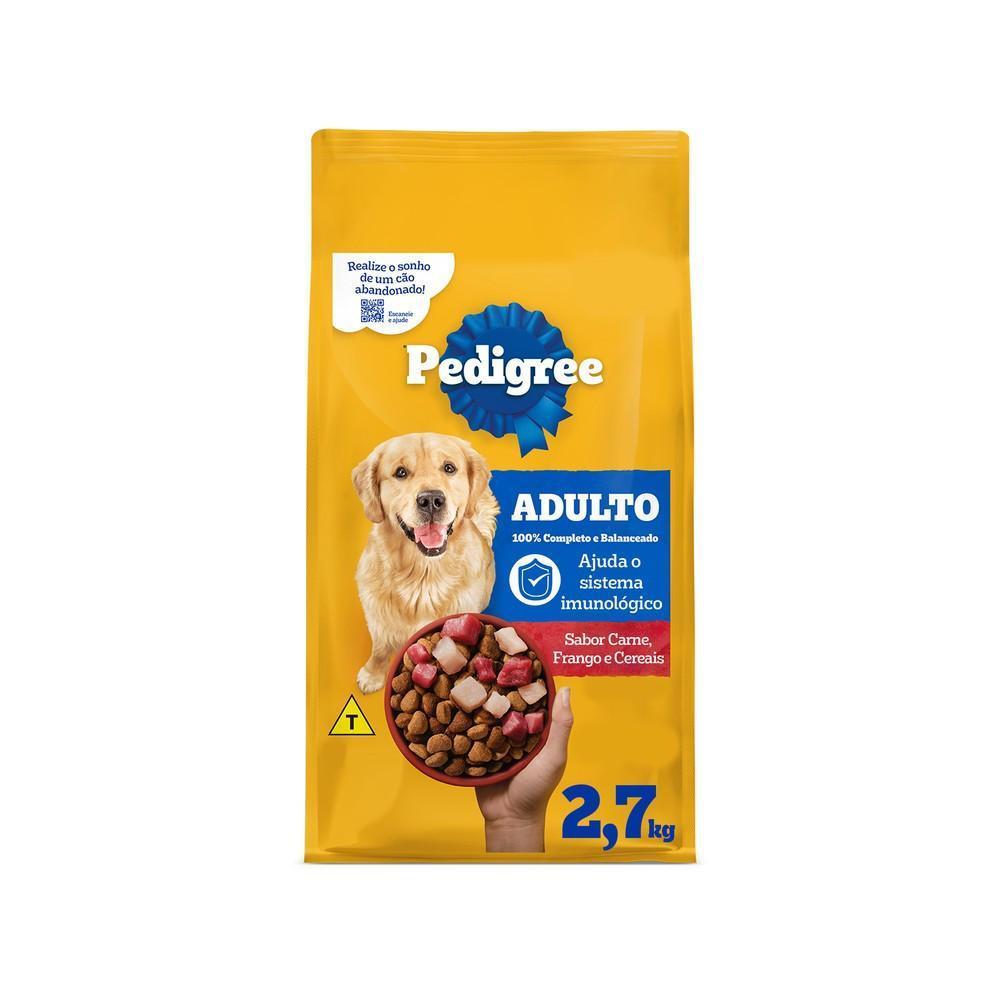 Ração Pedigree Carne Frango e Cereais Cães Adultos Raças Médias e Grandes 15 kg