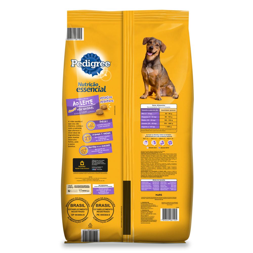 Ração Pedigree Nutrição Essencial Carne Ao Leite Para Cães Adultos 10,1 kg
