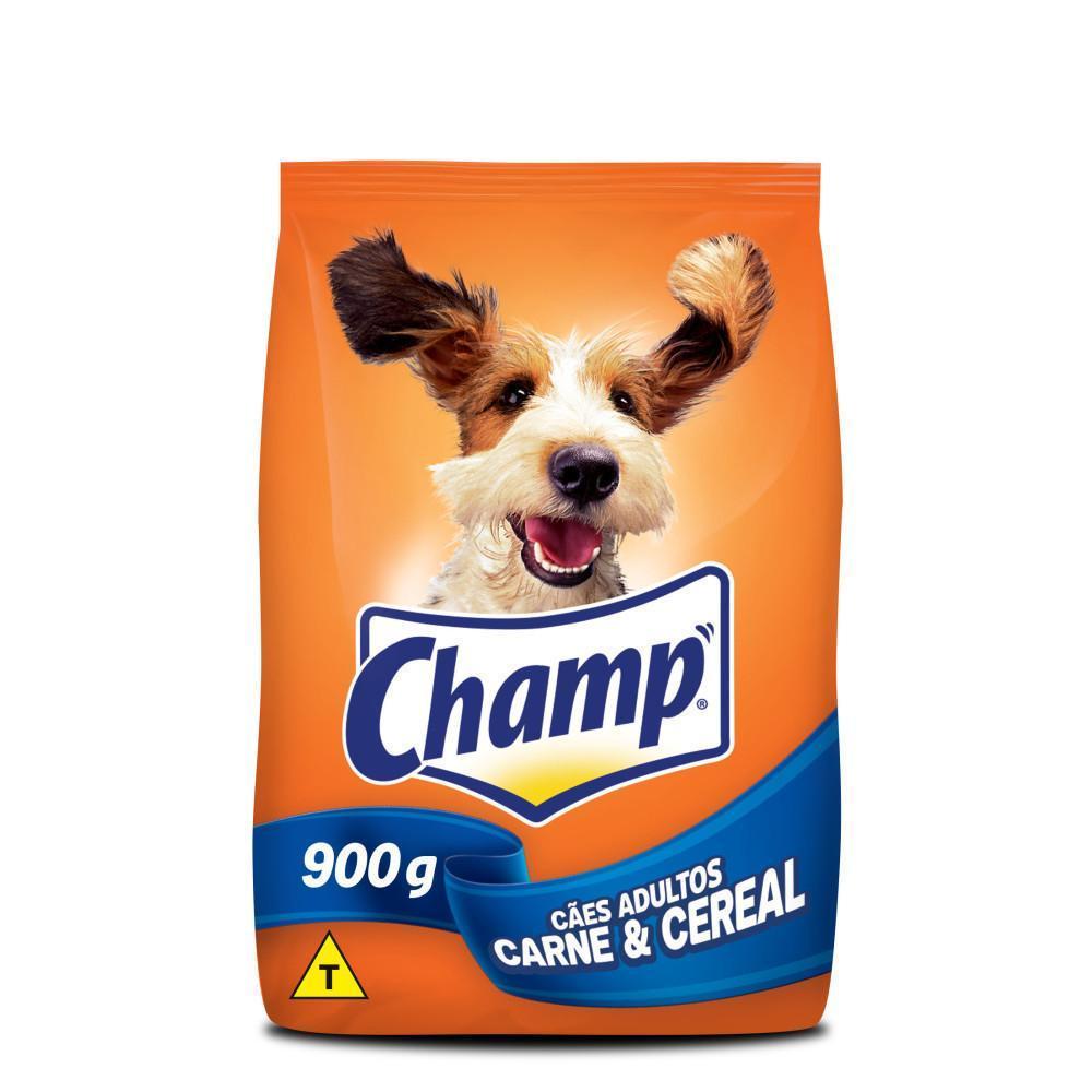 Ração Champ Carne e Cereal Para Cães Adultos 900g