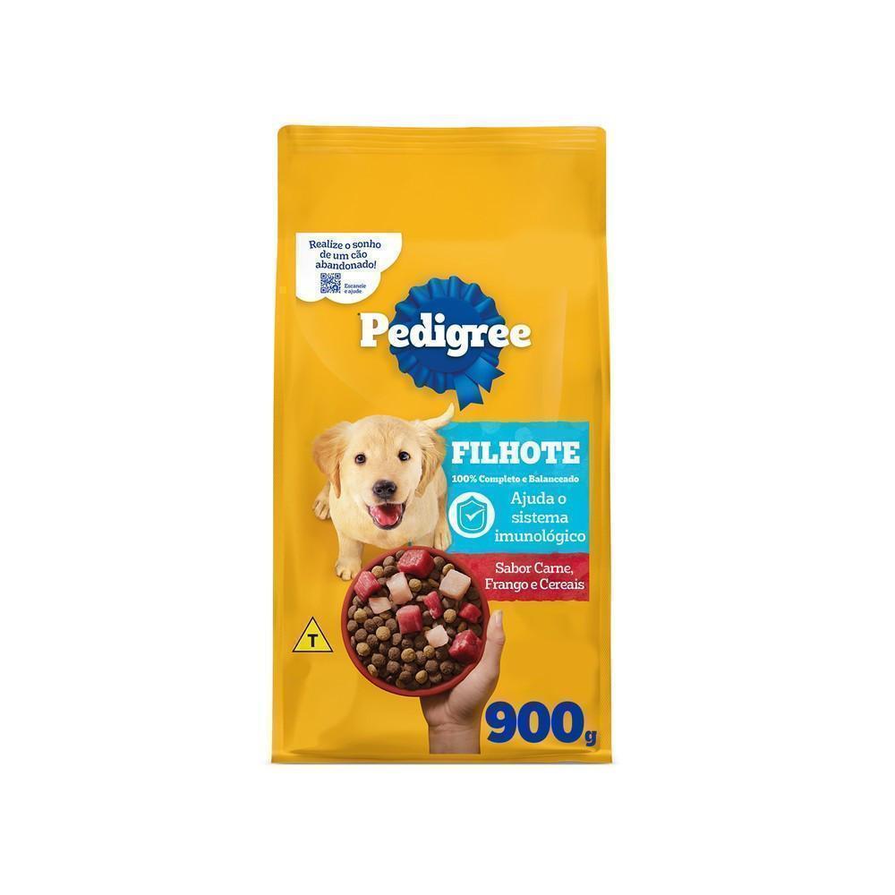 Ração Pedigree Carne Frango e Cereais Cães Filhotes 900 g
