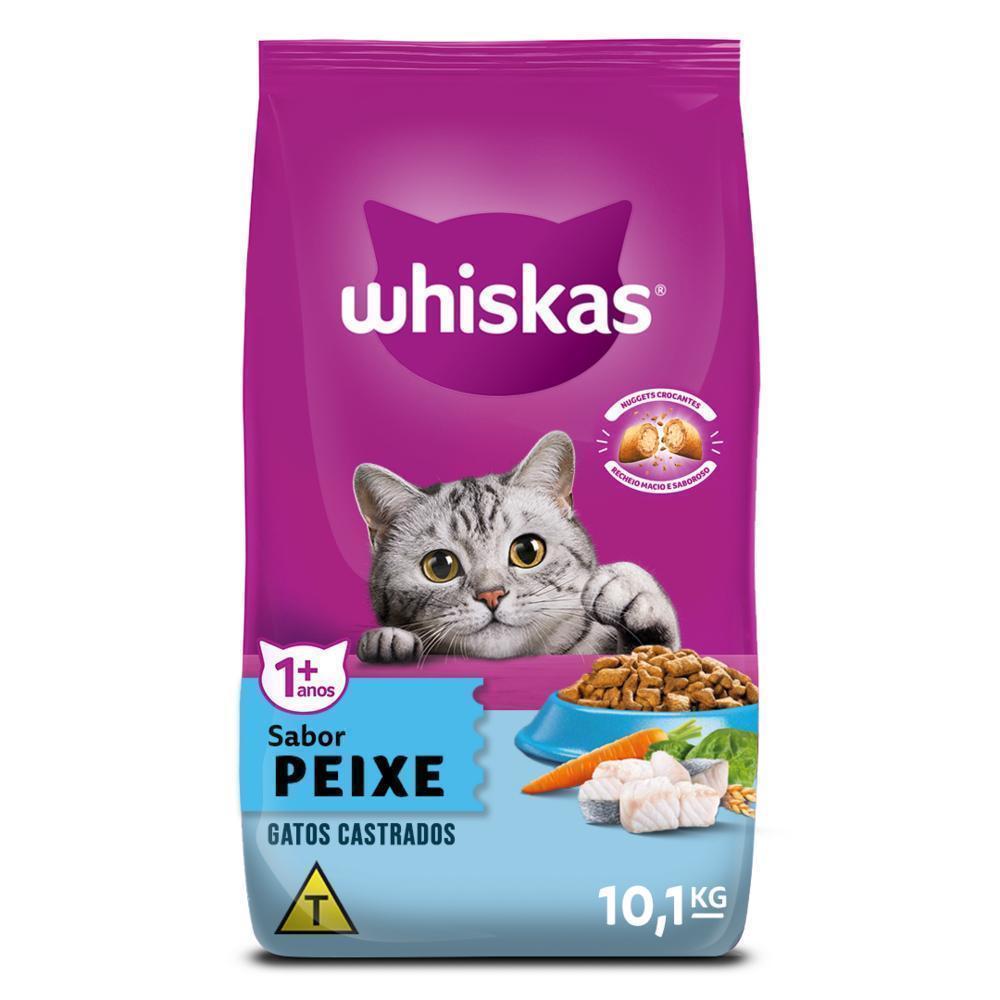 Ração Whiskas Peixe Gatos Adultos Castrados 900 g