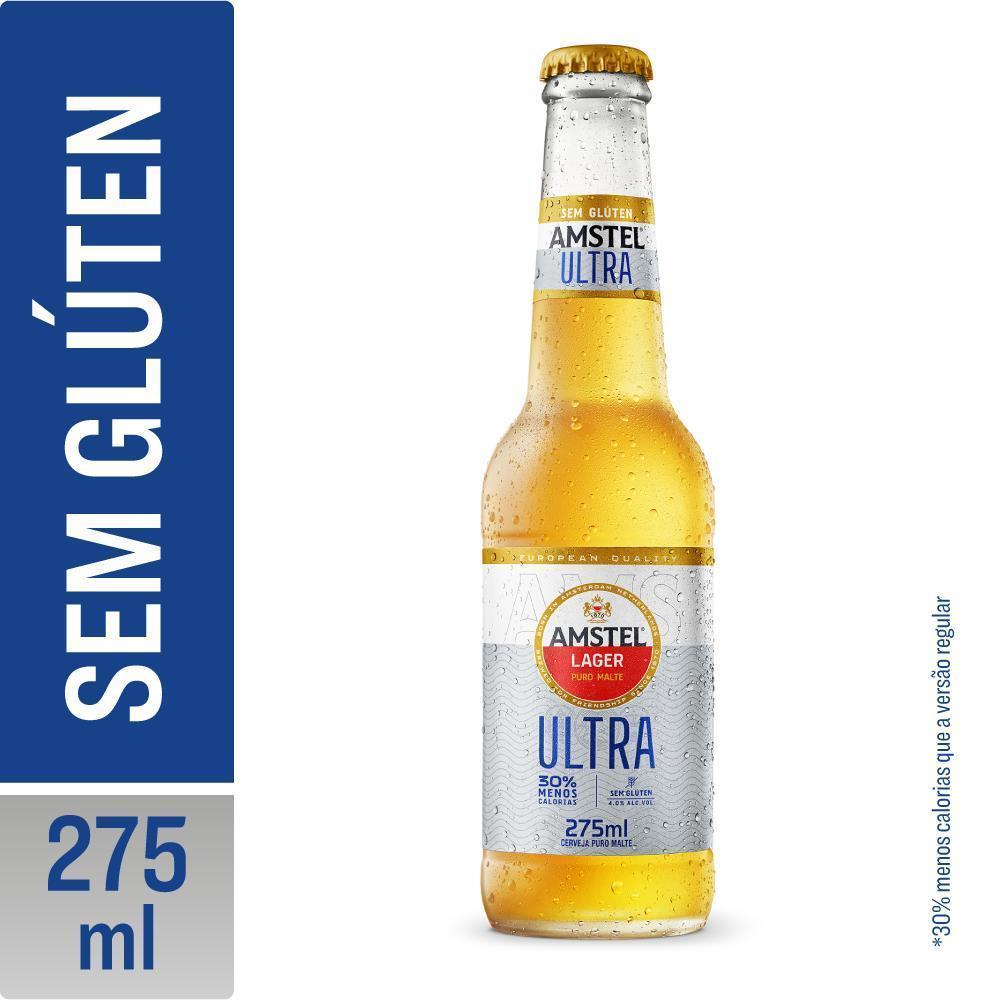 Cerveja Amstel Ultra Garrafa 275ml