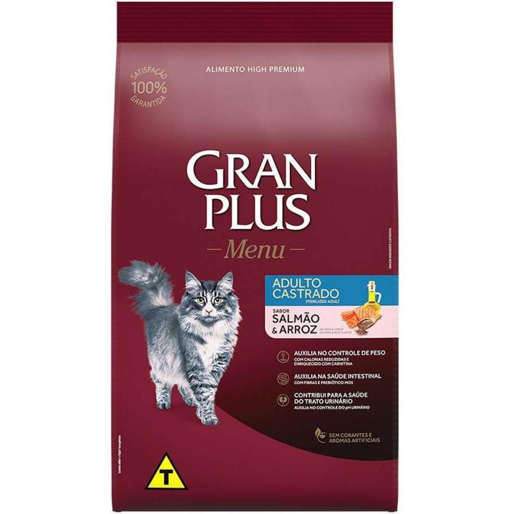 Ração Affinity Petcare Granplus Salmão e Arroz para Gatos Castrados 10,1 Kg