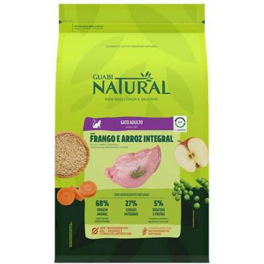 Ração Affinity Guabi Natural Frango e Arroz Integral para Gatos Adultos - 1,5Kg