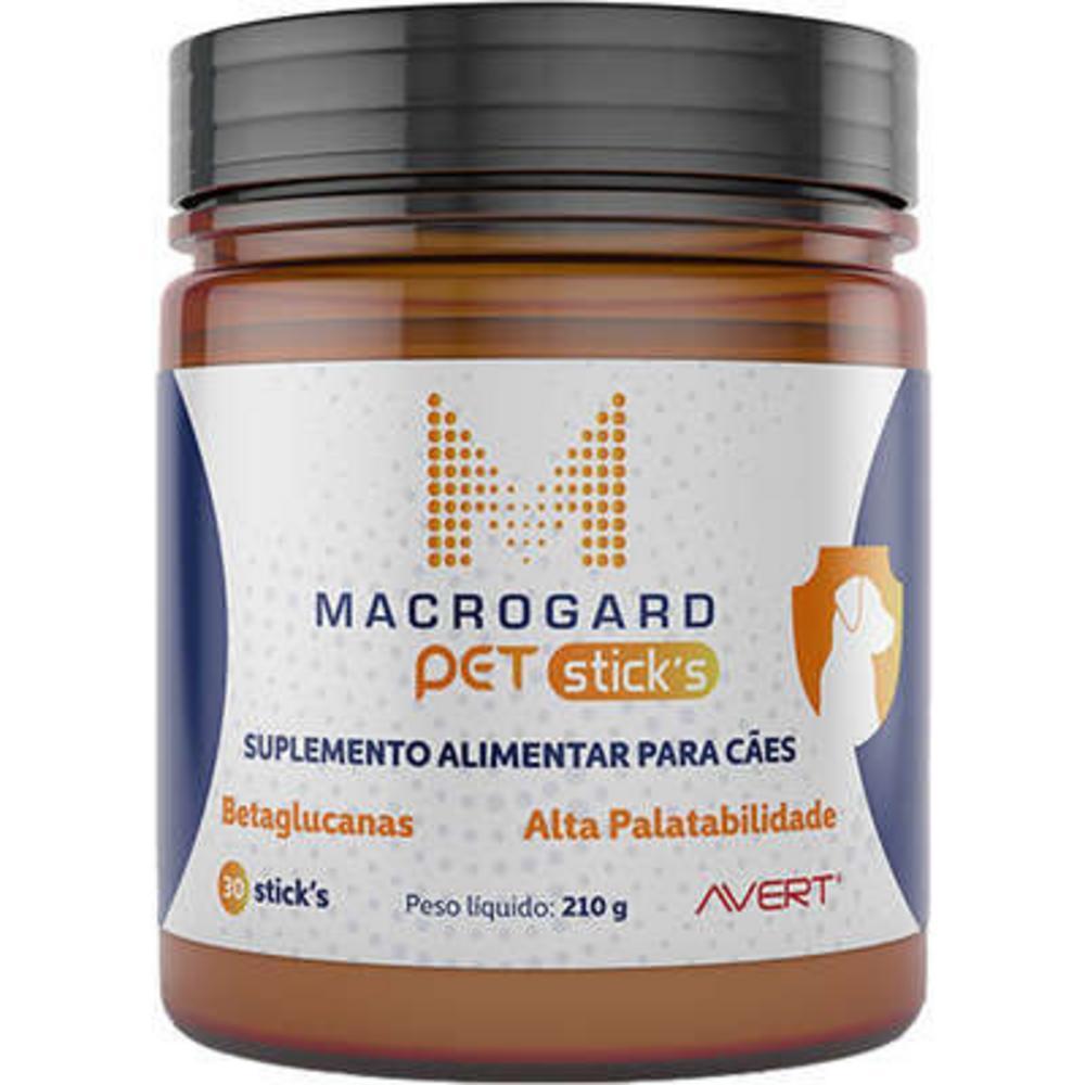 Suplemento Alimentar Avert Macrogard Pet Stick's para Cães - 30 Stick's