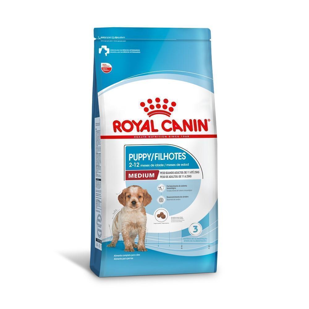 Ração Seca Royal Canin Medium Puppy para Cães Filhotes de Porte Médio - 15 Kg