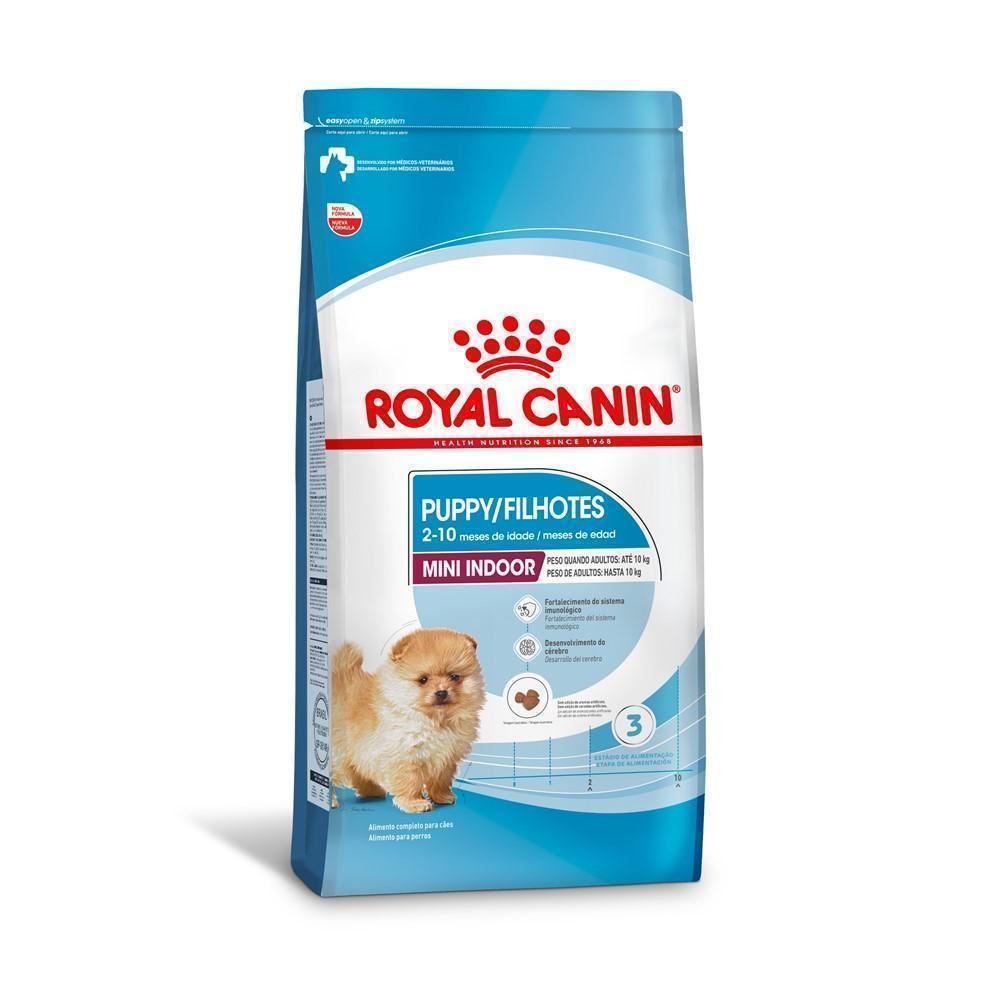 Ração Seca Royal Canin Mini Indoor para Cães Filhotes Porte Pequeno - 7,5 Kg