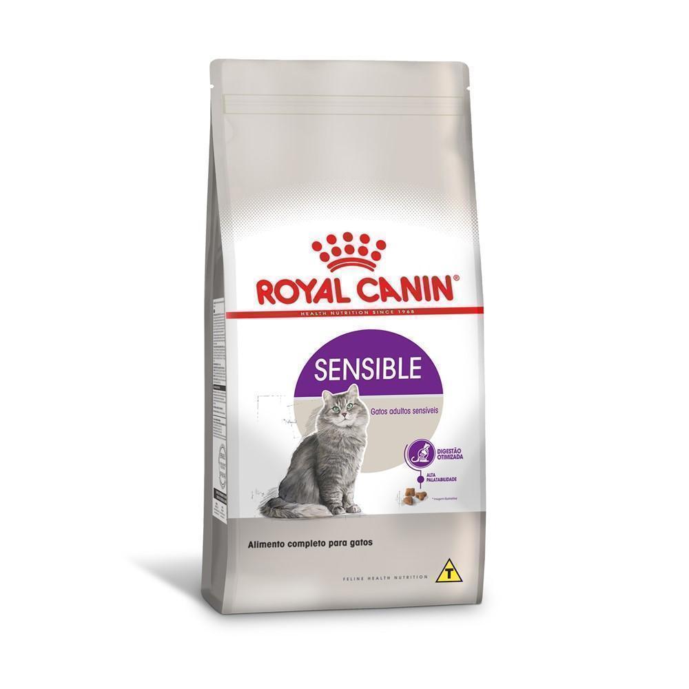Ração Seca Royal Canin Sensible para Gatos Adultos - 400 g