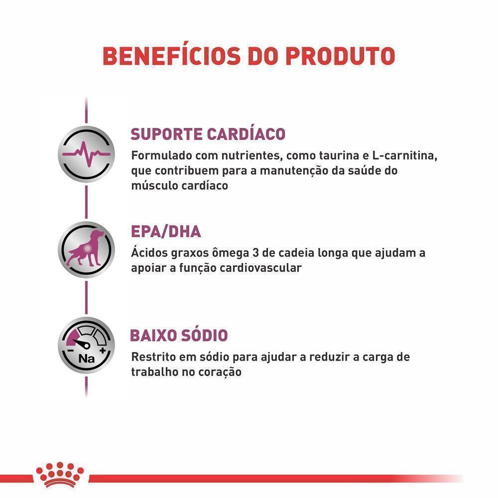 Ração Seca Royal Canin Veterinary Diet Cardiac para Cães Adultos com Insuficiência Cardíaca Crônica - 10 Kg