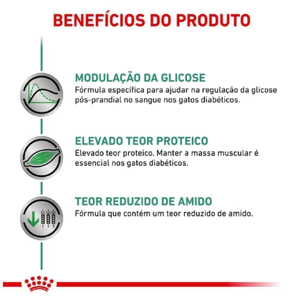 Ração Seca Royal Canin Veterinary Diet Diabetic para Gatos Adultos com Diabetes - 1,5 Kg