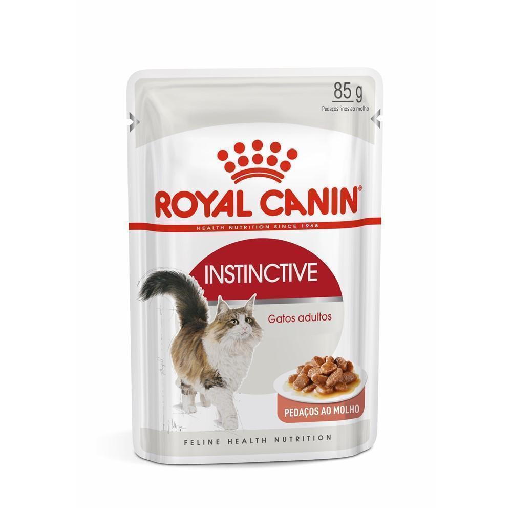 Ração Úmida Royal Canin Sachê Instinctive para Gatos Adultos Acima de 12 meses - 85 g