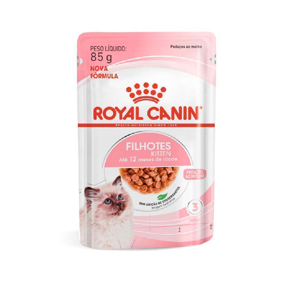 Ração Úmida Royal Canin Sachê Filhotes Kitten para Gatos Filhotes com até 12 meses - 85 g