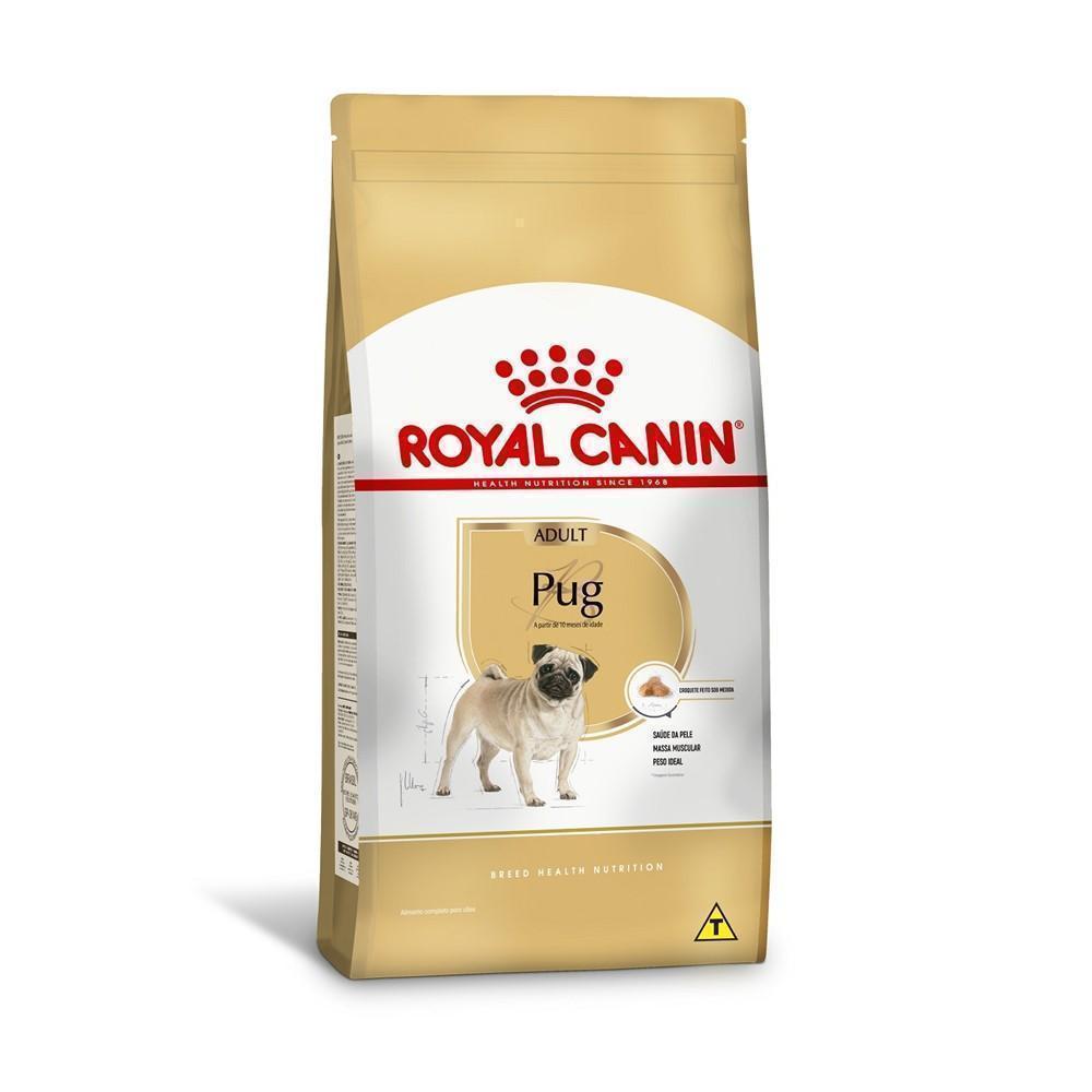 Ração Seca Royal Canin para Cães Adultos da Raça Pug - 1 Kg