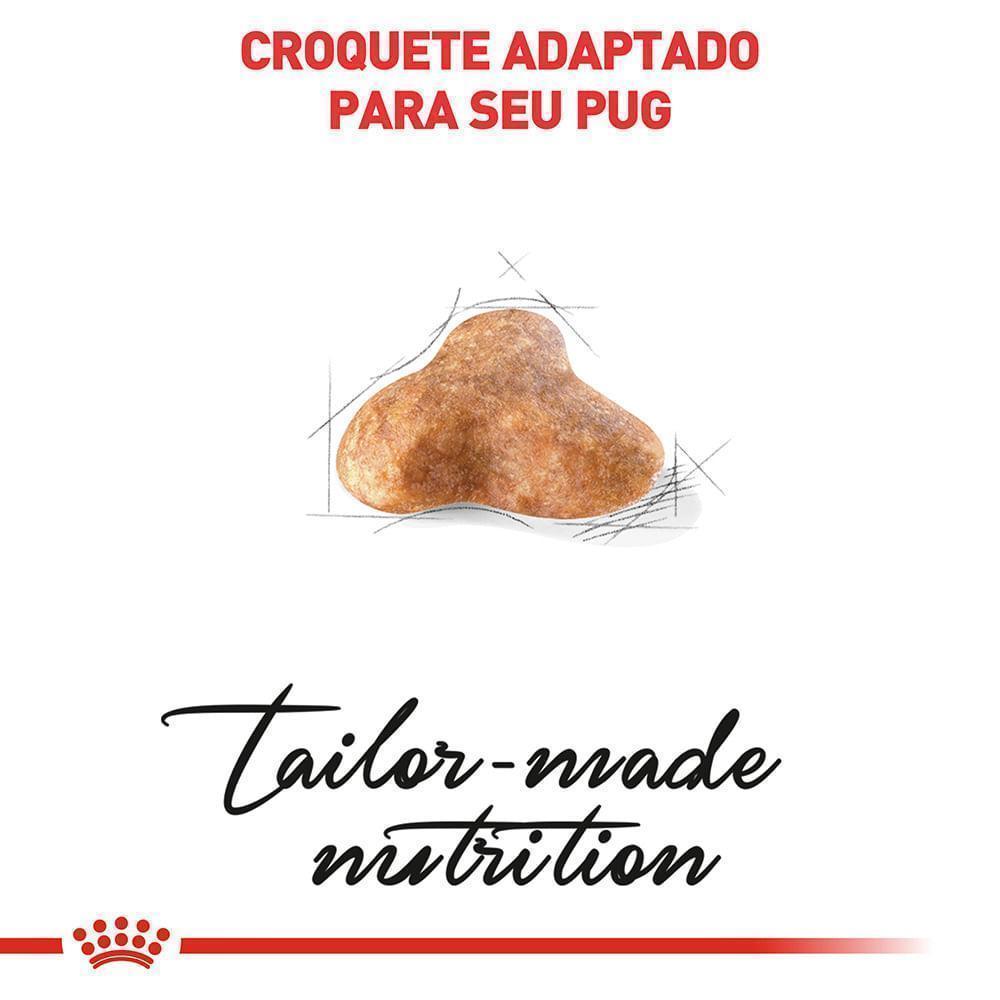 Ração Seca Royal Canin para Cães Adultos da Raça Pug - 7,5 Kg