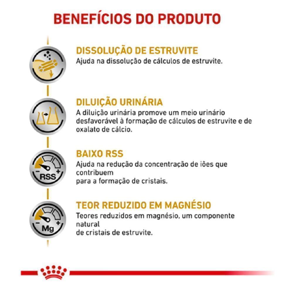 Ração Seca Royal Canin Veterinary Diet Urinary S/O para Gatos com Cálculos Urinários - 1,5 Kg