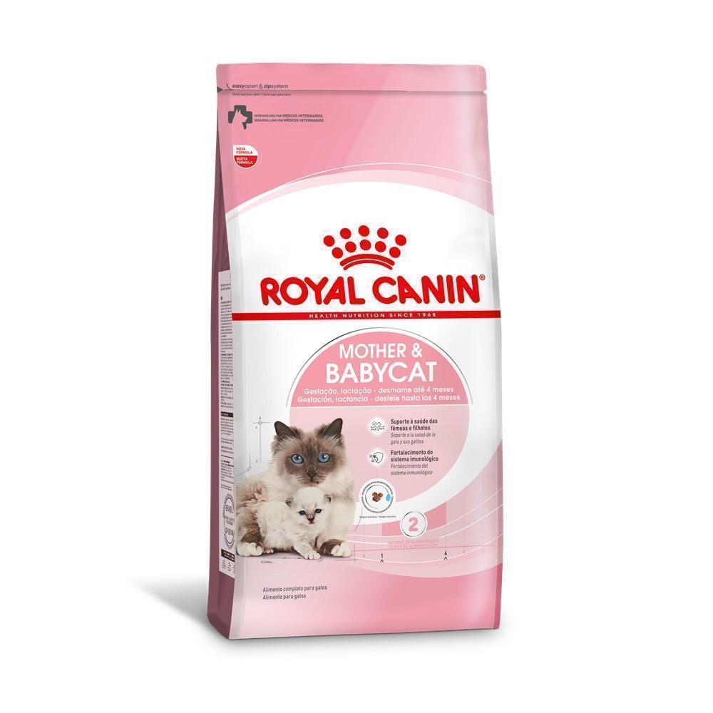 Ração Seca Royal Canin Mother & Babycat para Gatas gestantes/lactantes e Gatos Filhotes de 1 a 4 Meses de Idade - 400 g