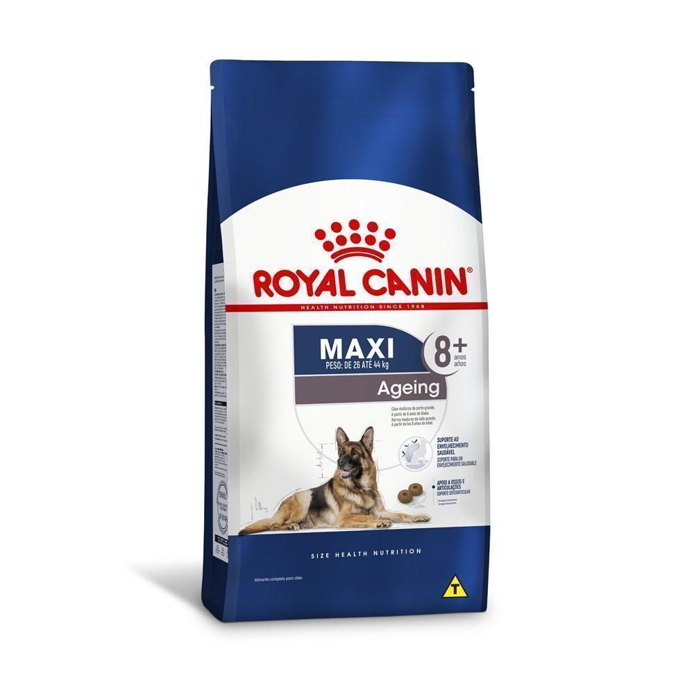 Ração Seca Royal Canin Maxi Ageing 8+ para Cães Idosos de Porte Grande com 8 Anos ou mais - 15 Kg