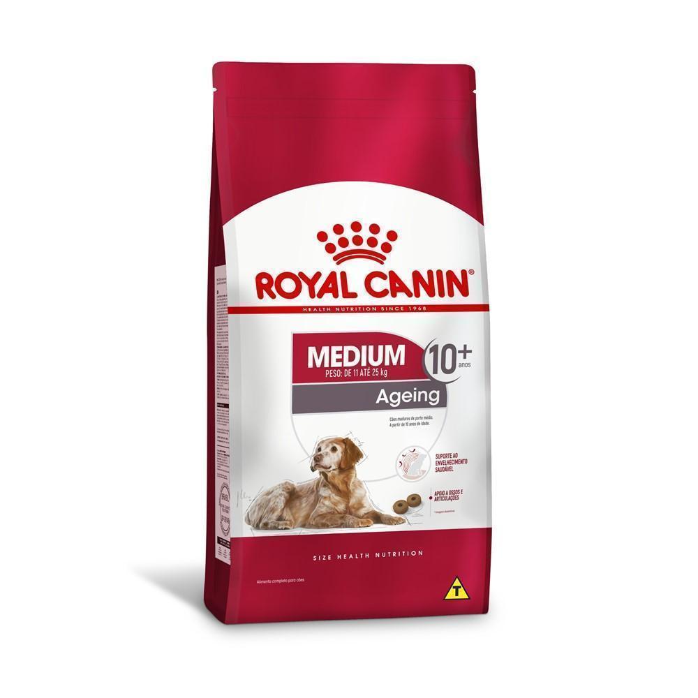 Ração Royal Canin Medium Ageing 10 + para Cães Senior de Porte Médio com 10 Anos ou mais 15kg
