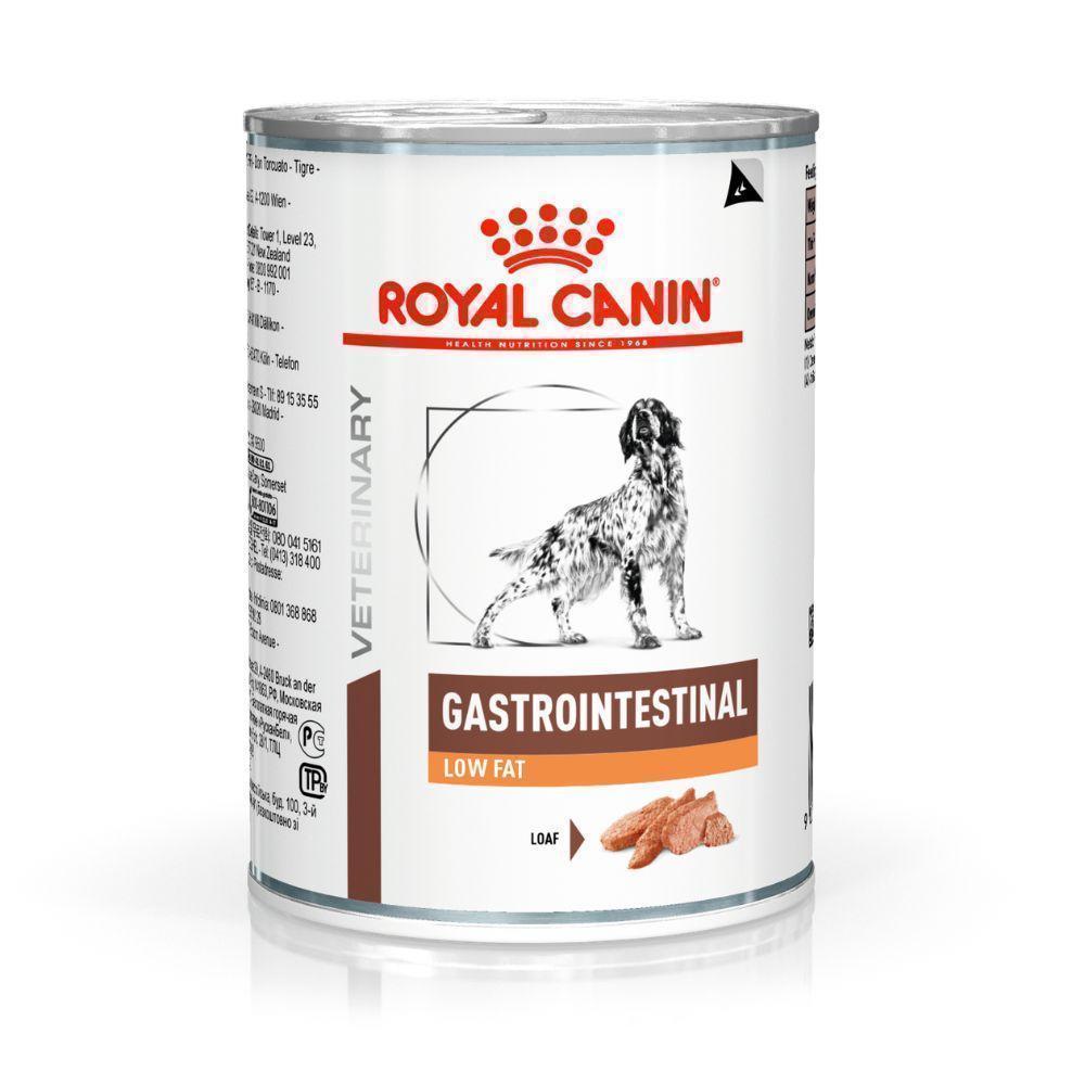 Ração Úmida Veterinary Diet Gastrointestinal Low Fat para Cães Adultos Royal Canin 410G