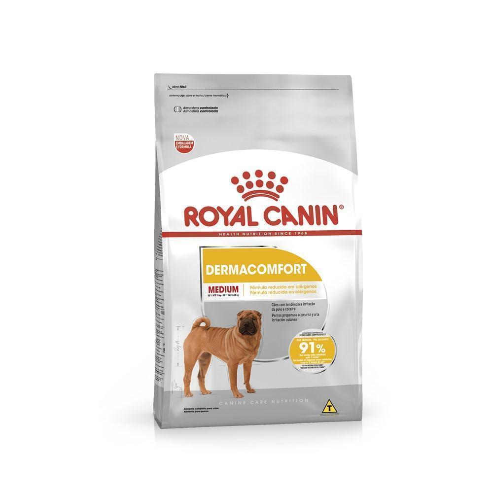 Ração Seca Royal Canin Medium Dermacomfort para Cães de Porte Médio Adultos e Idosos - 10,1 Kg