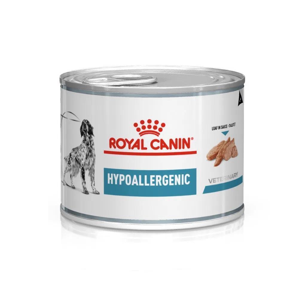 Ração Úmida Royal Canin Lata Veterinary Diet Hypoallergenic para Cães com Sensibilidades Alimentares - 200 g