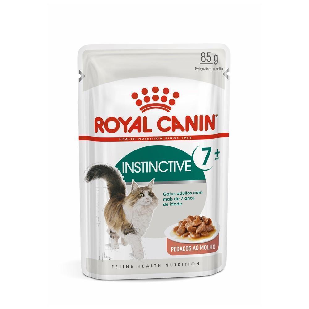 Ração Úmida Royal Canin Sachê Instinctive 7 + para Gatos Adultos Acima de 7 anos- 85 g