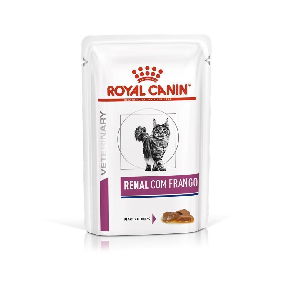Ração Úmida Royal Canin Sachê Veterinary Diet Renal para Gatos com Insuficiência Renal - 85 g