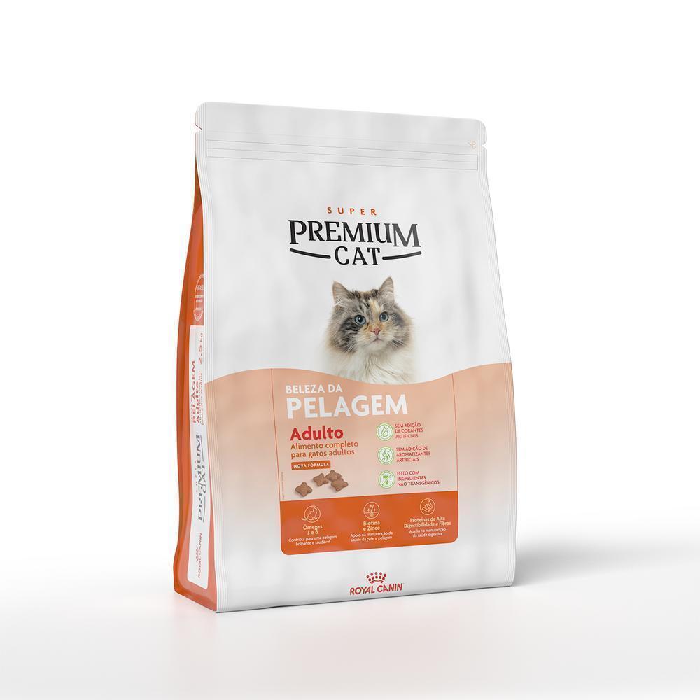 Ração Seca Royal Canin Super Premium Cat para Gatos Adultos Beleza da Pelagem - 1kg