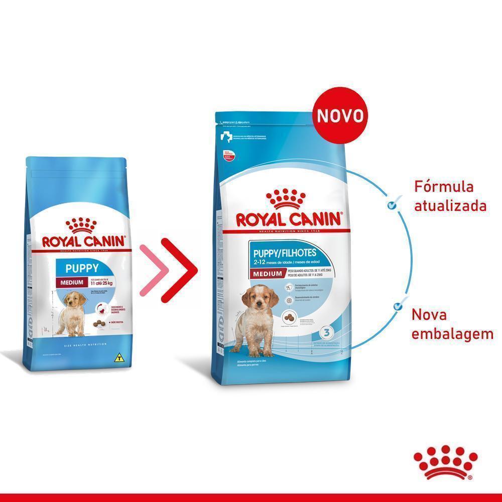 Ração Seca Royal Canin Medium Puppy para Cães Filhotes de Porte Médio - 2,5 Kg