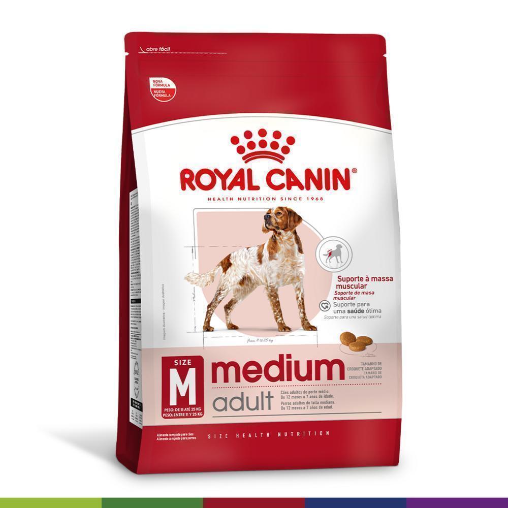 Ração Seca Royal Canin Medium Adult para Cães Adultos de Porte Médio - 2,5 Kg