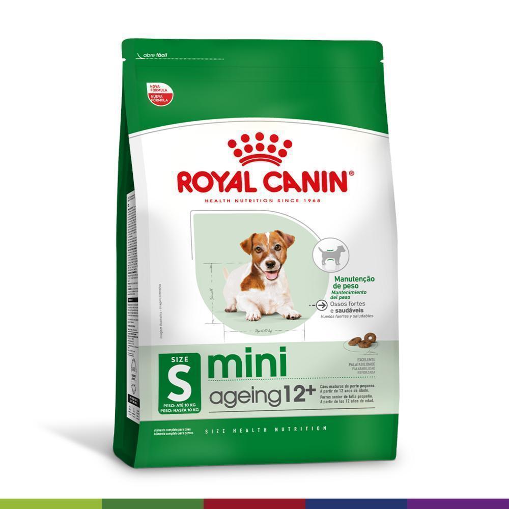 Ração Seca Royal Canin Mini Ageing 12+ para Cães Idosos de Porte Pequeno com 12 Anos ou mais - 2,5 Kg