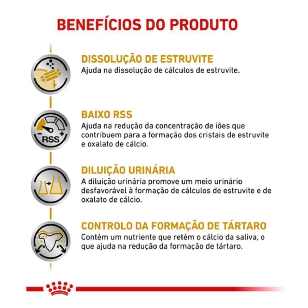 Ração Seca Royal Canin Veterinary Diet Urinary Small Dog para Cães de Porte Pequeno com Cálculos Urinários - 2 Kg