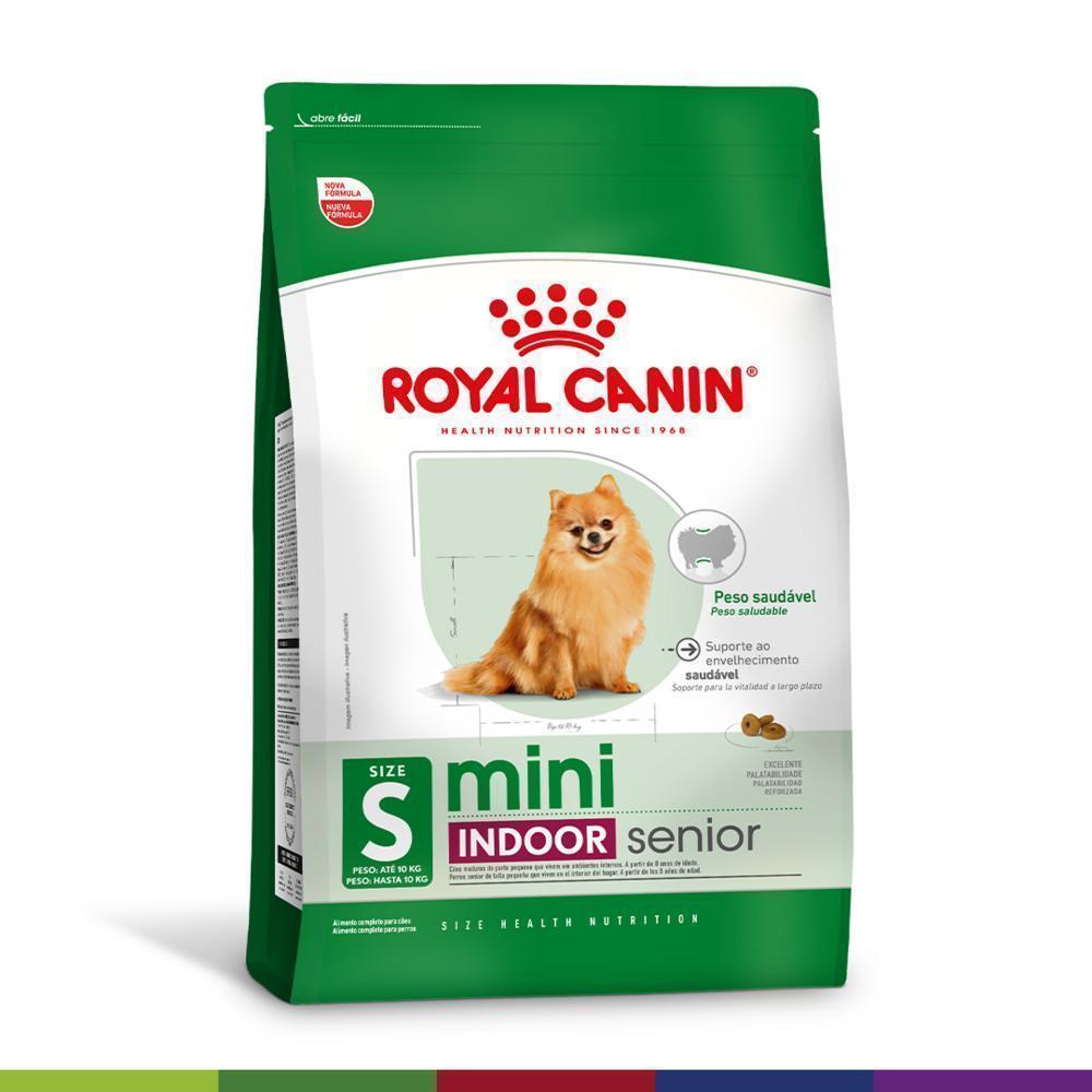 Ração Seca Royal Canin Mini Indoor Senior para Cães Idosos de Porte Pequeno com 8 Anos ou mais - 2,5 Kg