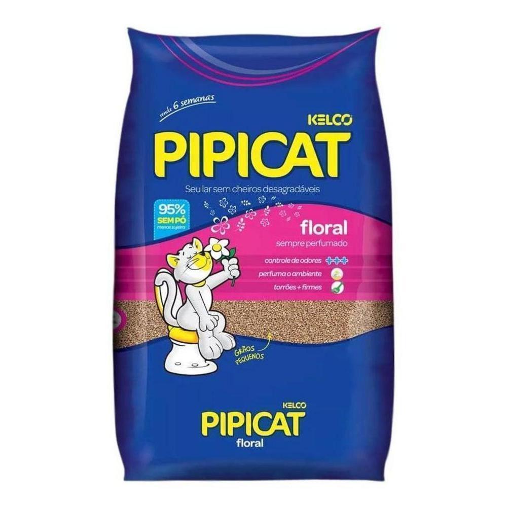 Areia para Gato Pipicat Floral 12kg