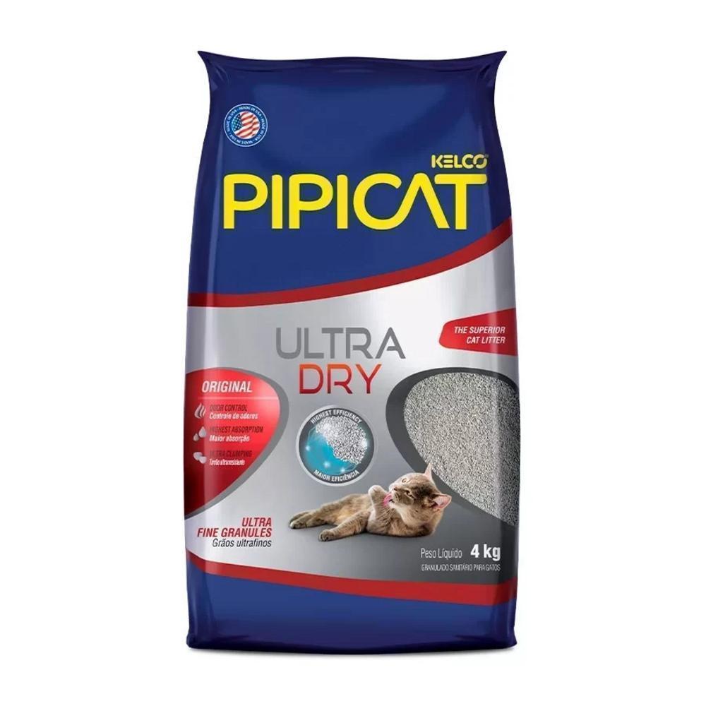 Areia Higiênica Pipicat Ultra Dry Kelco 4Kg