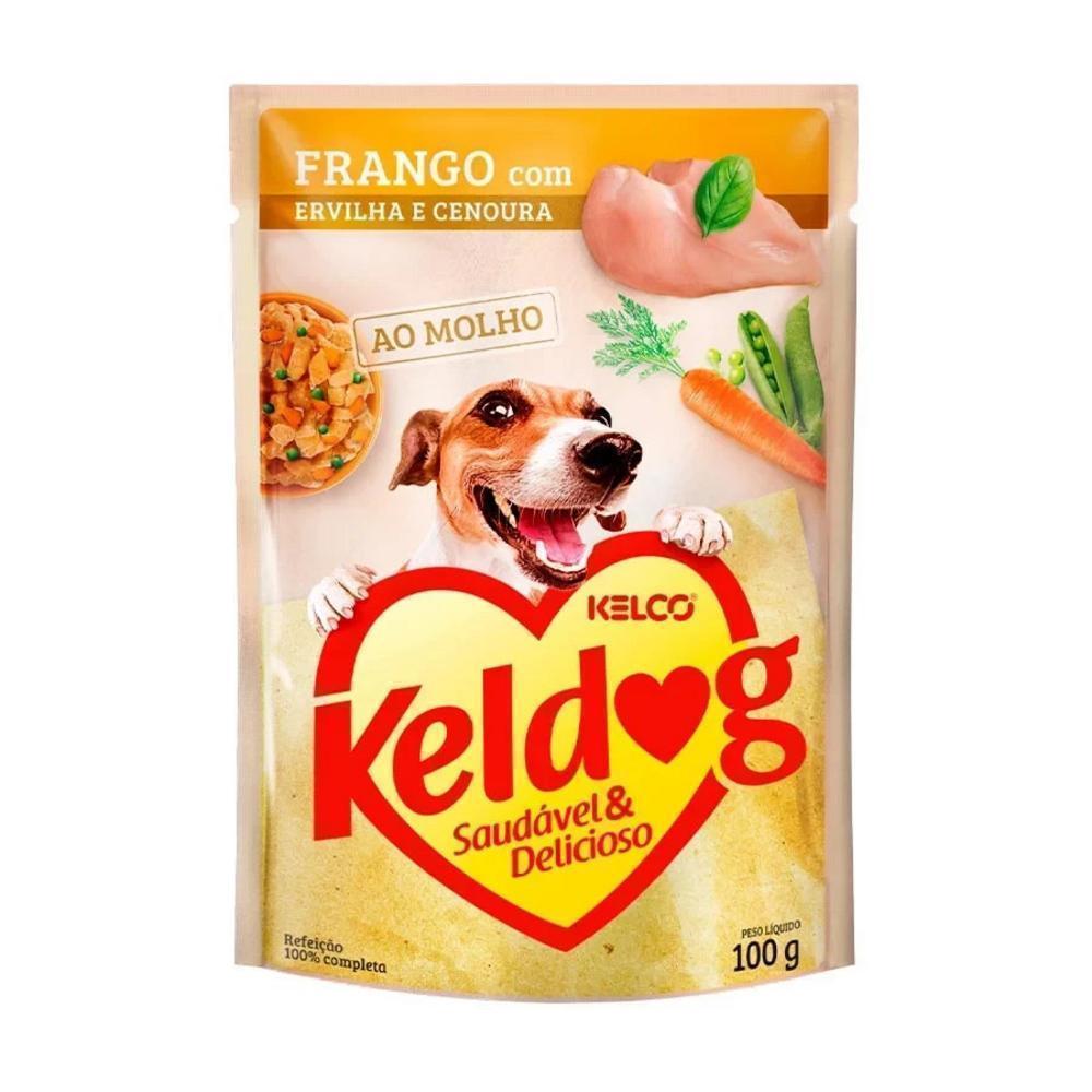 Ração Úmida Keldog Sachê para Cães Sabor Frango 100g