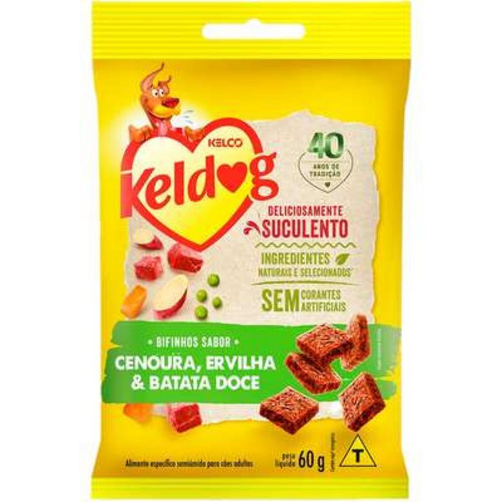 Bifinho Keldog para Cães Sabor Cenoura, Ervilha e Batata Doce - 60 g