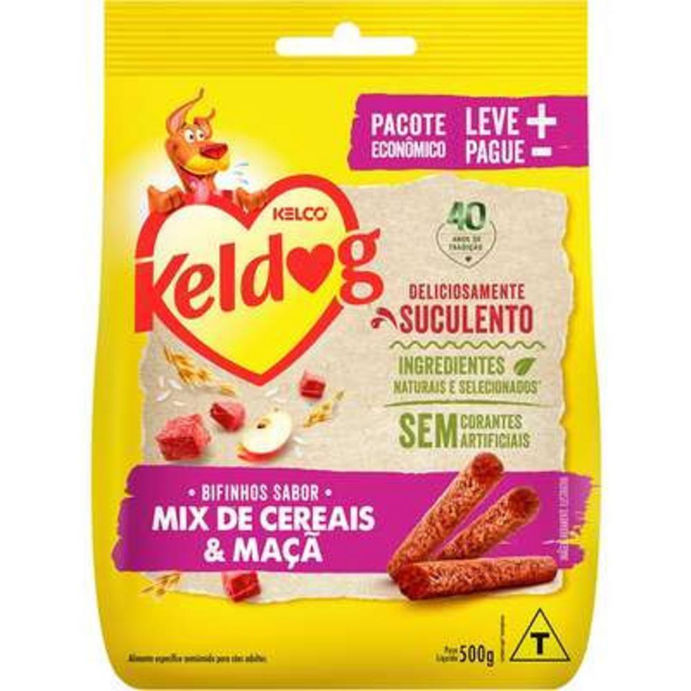 Bifinho Keldog para Cães Sabor Mix de Cereais e Maçã - 500 g