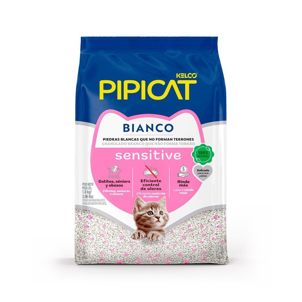 Granulado Sanitário Pipicat Bianco Sensitive - 1,8Kg