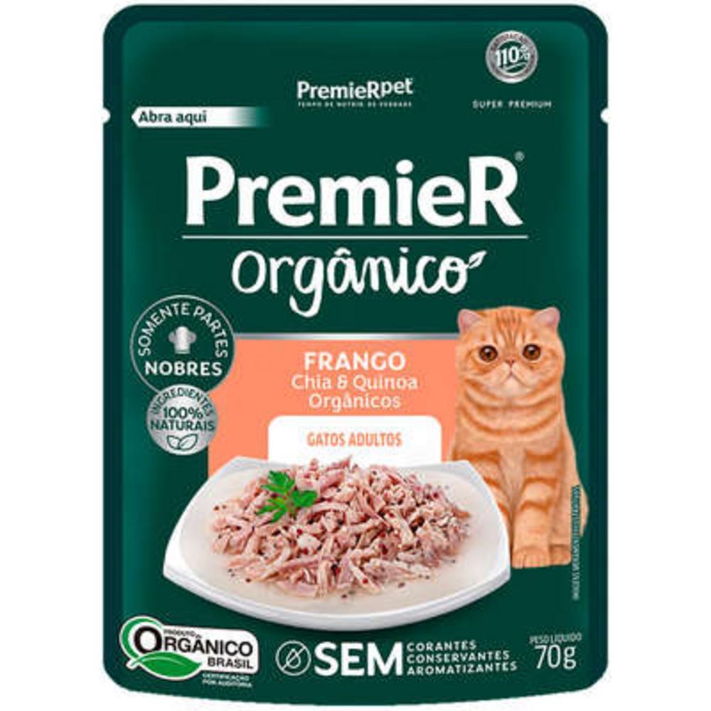 Ração Úmida PremieR Orgânico Frango para Gatos Adultos - 70 g