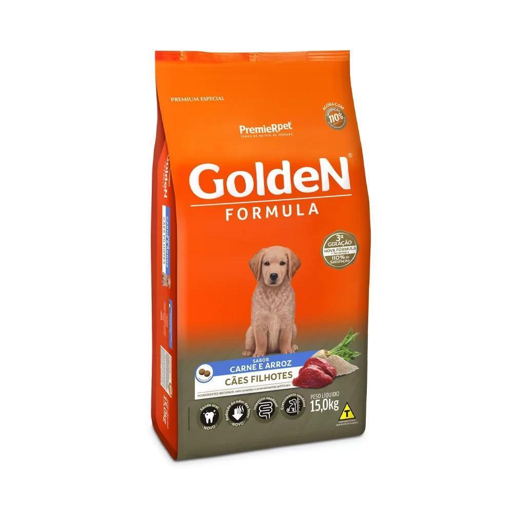 Fórmula Cães Filhotes Carne Golden 15Kg