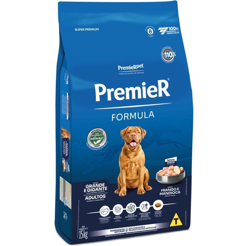 PremieR Formula Cães Adultos Porte Grande e Gigante Frango e Mandioca 15 kg
