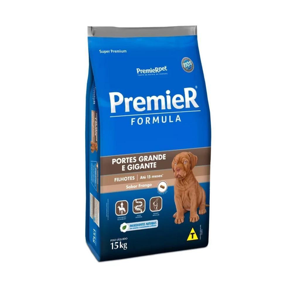 Ração Premier Fórmula Cães Filhotes Raças Grandes de Frango Premier Pet 15Kg