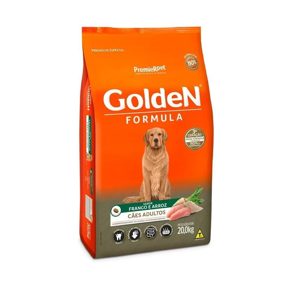 Ração Fórmula Cães Adultos Frango Golden 20Kg