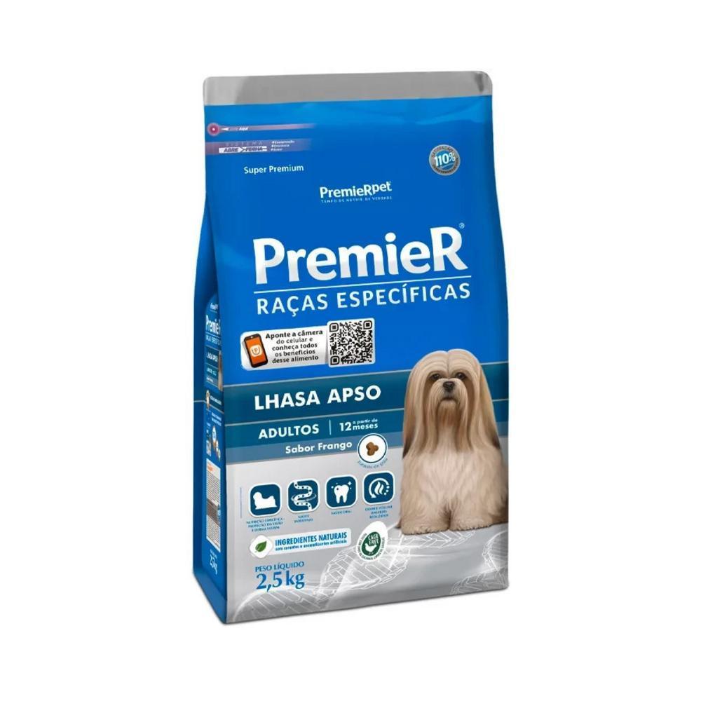 Ração Premier Lhasa Apso Raças Específicas Cães Adultos 2.5kg