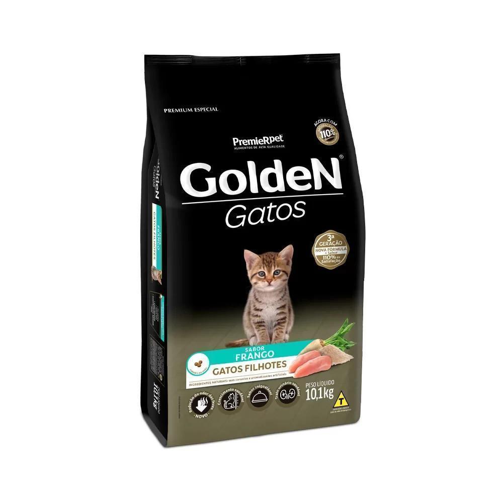 Ração para Gatos Filhotes Sabor Frango Golden Fórmula 10,1Kg