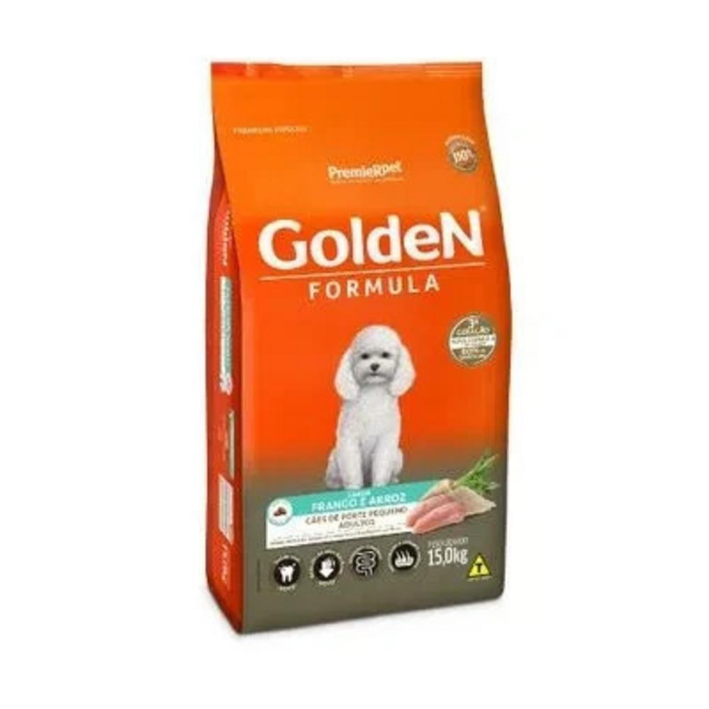 Ração Fórmula Cães Adultos Frango Mini Bits Golden 15Kg